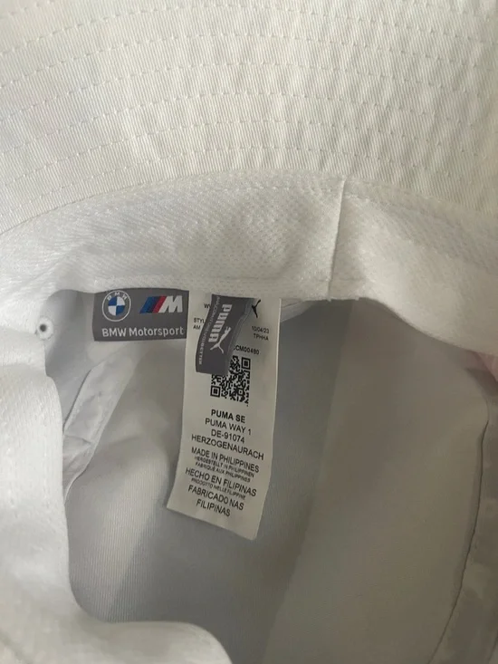 Puma White, Navy & Red Patchwork Bucket Hat/ BMW Motorsport - Picture 3 of 3